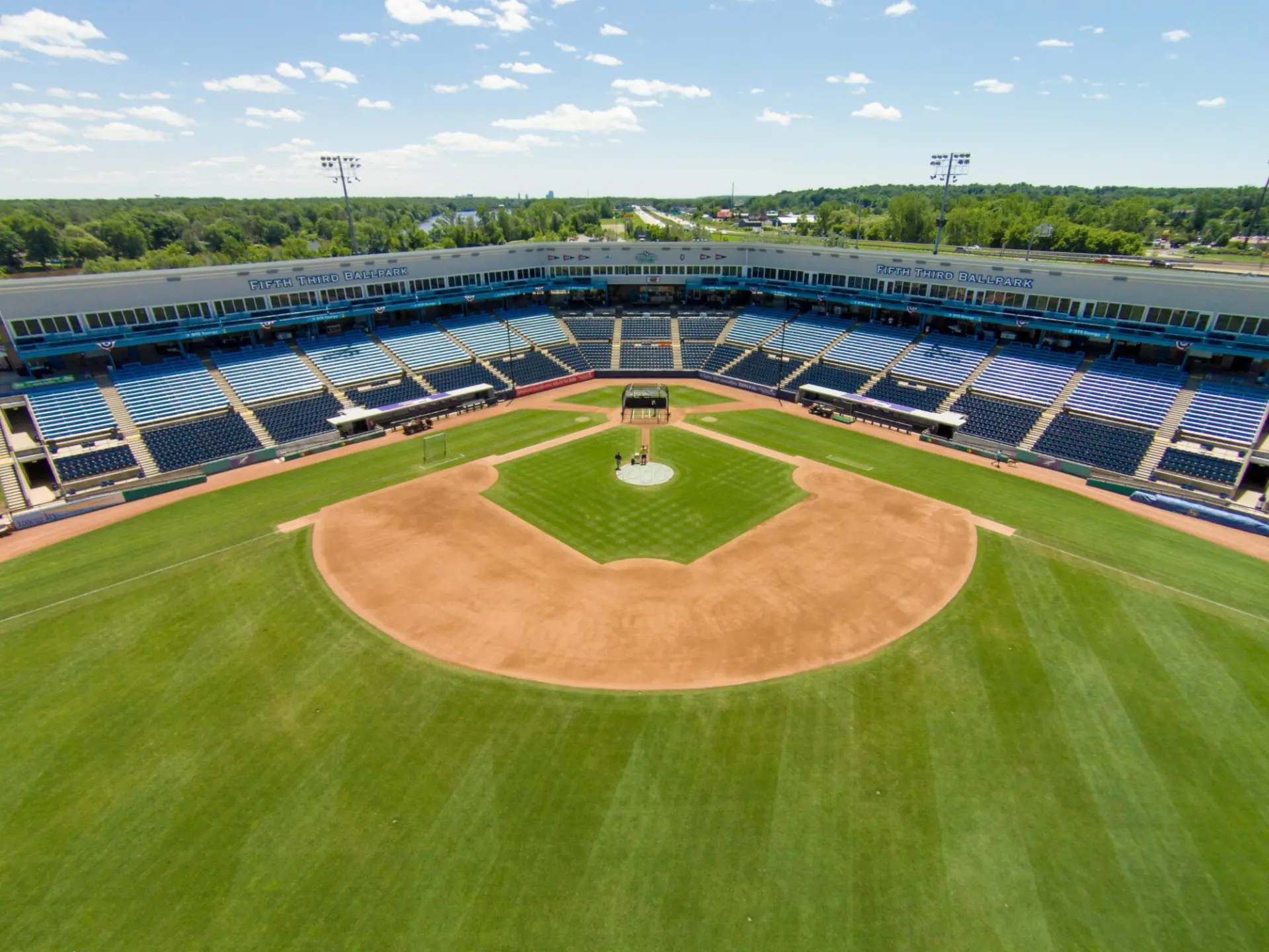 LMCU Ballpark in Comstock Park, Michigan, built by Wolverine Construction